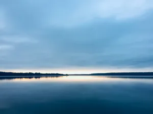 wide lake over sunset view jigsaw puzzle