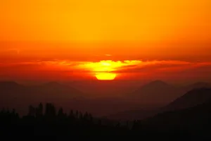 sunset over horizon jigsaw puzzle
