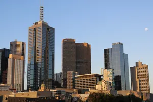 white and blue high rise buildings jigsaw puzzle