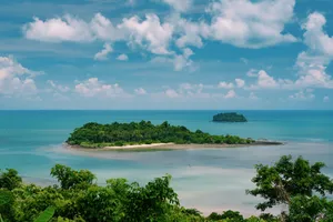 tree-covered islands during daytime aerial photo jigsaw puzzle