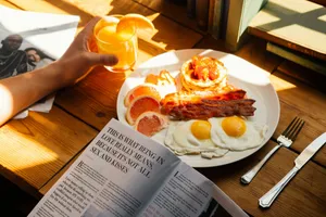 sunny-side up served on plate jigsaw puzzle