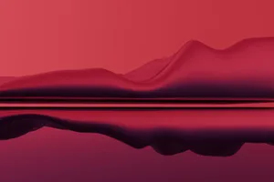 A vibrant abstract 3D wave with a deep red tone, perfect for backgrounds. jigsaw puzzle