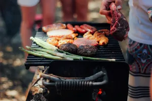 person grilling meat jigsaw puzzle