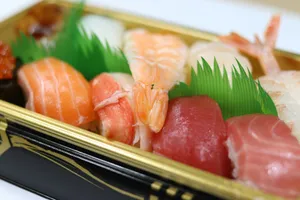 sushi on white ceramic plate jigsaw puzzle