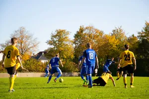 men playing soccer jigsaw puzzle