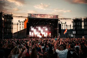a large crowd of people at a concert jigsaw puzzle