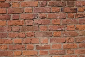Close-up of a sunlit, weathered brick wall showing detailed texture. jigsaw puzzle