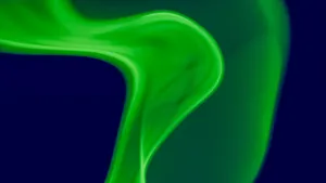 Dynamic green abstract art with fluid shapes and vivid contrasts, perfect for digital backgrounds. jigsaw puzzle