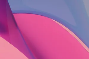 A vibrant abstract design with flowing color gradients in pink and purple hues. jigsaw puzzle