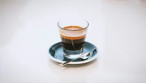 clear glass cup on saucer jigsaw puzzle