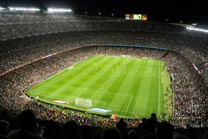 people watching soccer game in stadium jigsaw puzzle