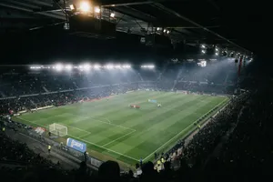 a soccer stadium filled with lots of people jigsaw puzzle