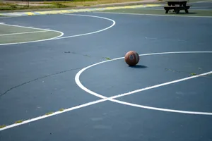 brown basketball on basketball court jigsaw puzzle