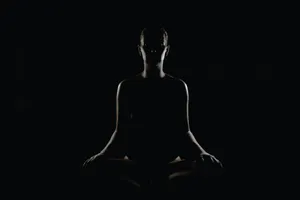 person doing meditation pose jigsaw puzzle