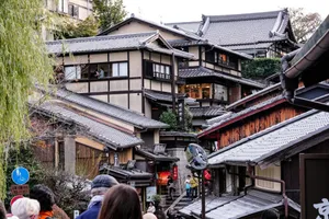 Traditional japanese buildings on a narrow street jigsaw puzzle