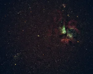 Beautiful image capturing a star-filled sky with a nebula. jigsaw puzzle