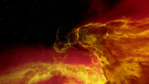 Stunning view of a colorful nebula in space against a backdrop of stars. jigsaw puzzle