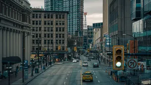 cars on road near high rise buildings during daytime jigsaw puzzle