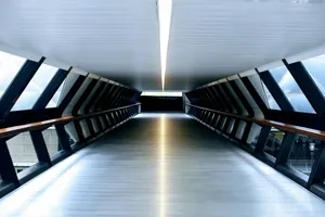white and black hallway jigsaw puzzle