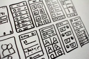 a close up of a drawing of a keyboard jigsaw puzzle
