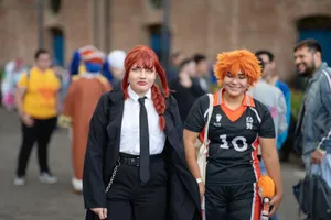Colorful anime cosplay gathering outdoors in San José, Costa Rica. jigsaw puzzle