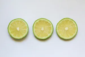 sliced lemon on white surface jigsaw puzzle