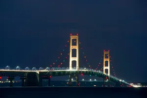 white and red concrete bridge jigsaw puzzle